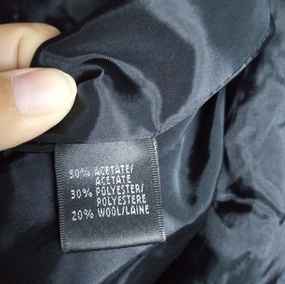 Neiman Marcus Exclusive Burgundy Red/Black Metallic Wool Blend Blazer size 16 - Picture 12 of 14